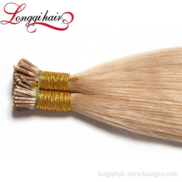 100% Real Brazilian Human Hair; I-Tip Remy Human Hair Extension